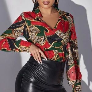 Women’s Long Sleeve Print Top